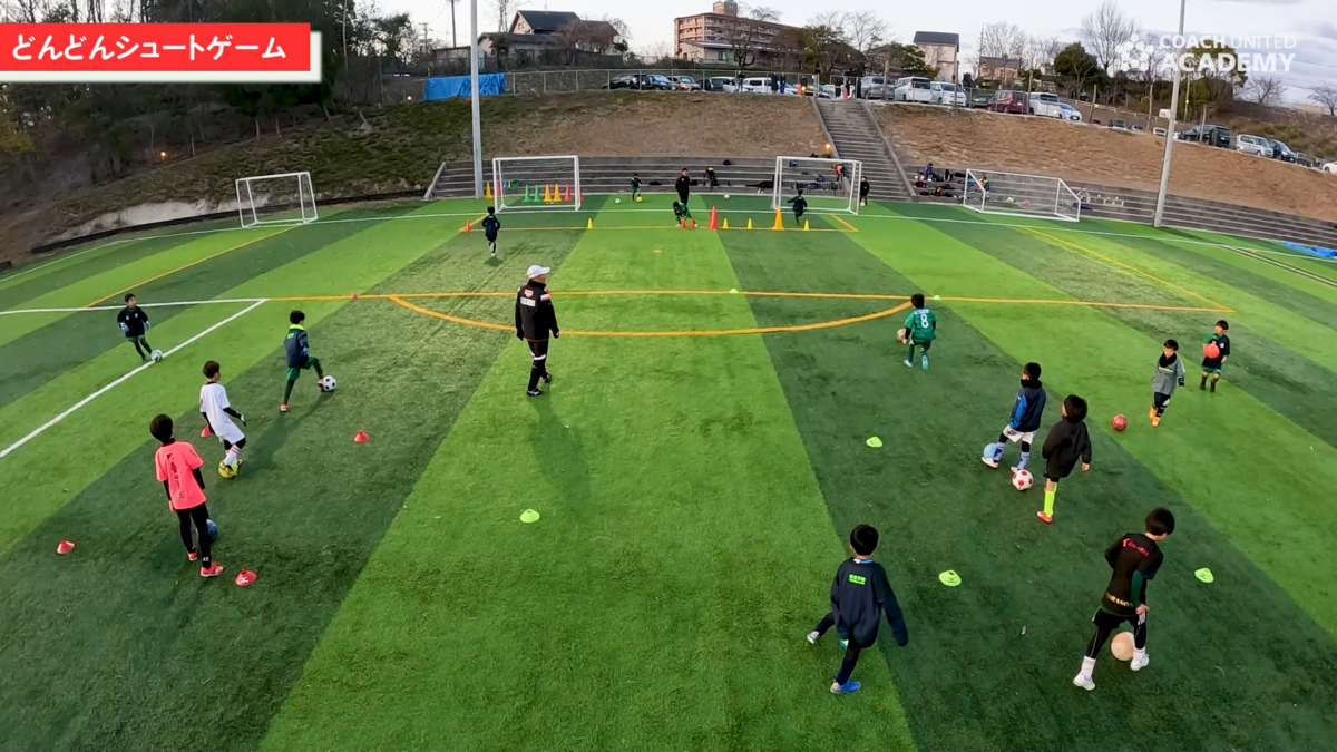 U8年代で楽しみながらサッカーの基本技術を磨くウォーミングアップ